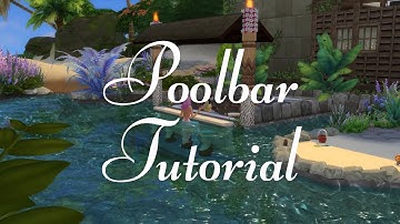 The Sims 4 Tutorial - Pool bar [NO CC] Fully Functional