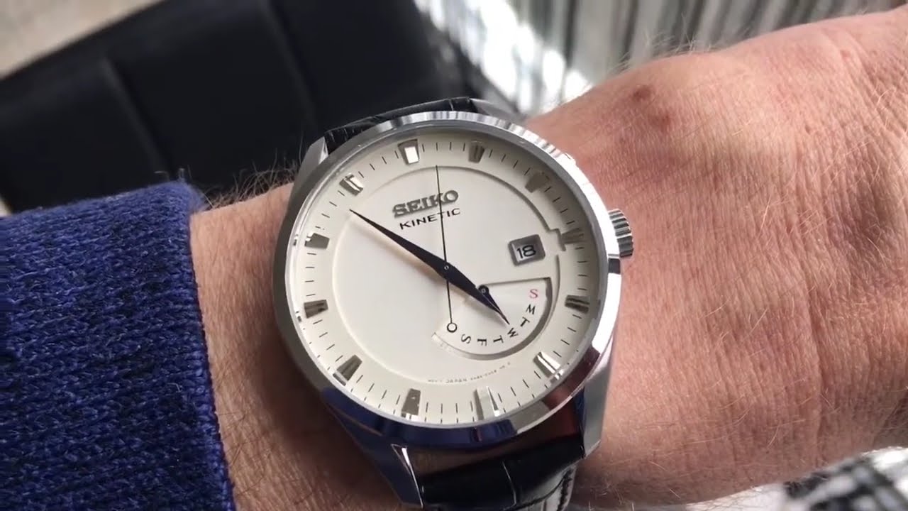 Seiko Kinetic SRN071P1 watch - YouTube