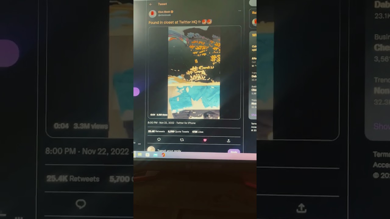 Elon found this at Twitter HQ