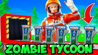 Exterminating Zombies For Money in Fortnite Zombie Tycoon!