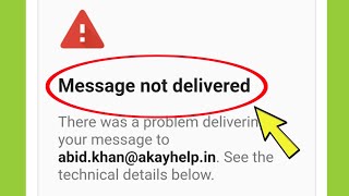 How to Fix Message not Delivered Gmail Problem Solved screenshot 4