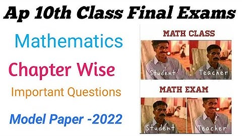 Ap 10th Class maths Public Exam  Model paper 2022 || Ap ssc mathematics Model paper For Public Exams