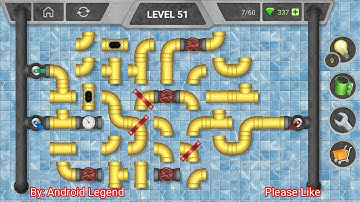 Pipeline Extra Level 51 All 3 stars By Pixign, Android Solution