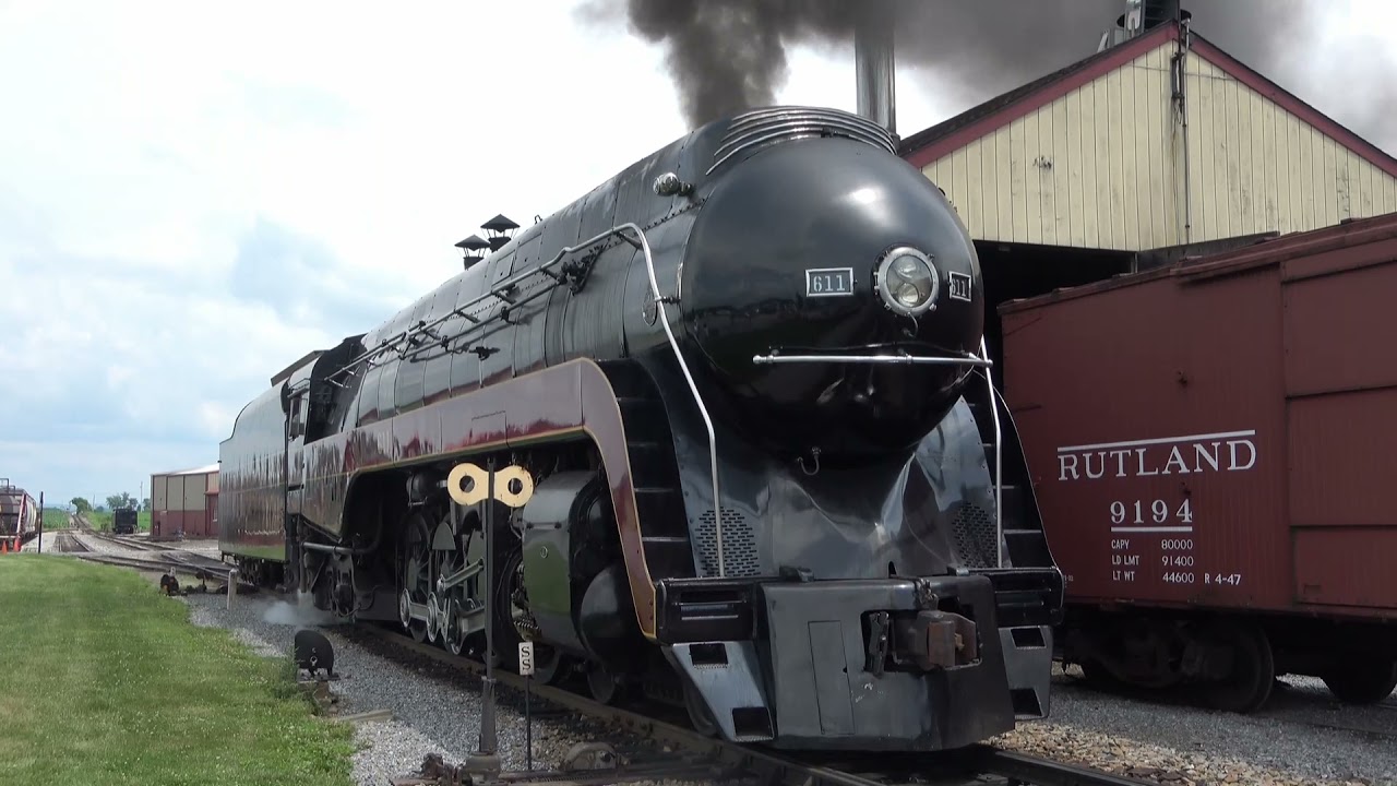 Norfolk & Western #611 at Strasburg, PA July 9-11, 2021