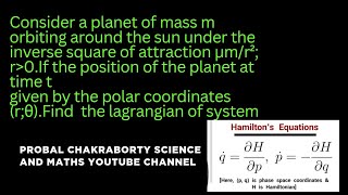 Classical Mechanics lagrangian Mcq