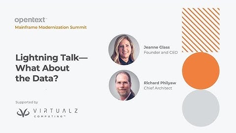 Lightning Talk — What About the Data? (VirtualZ