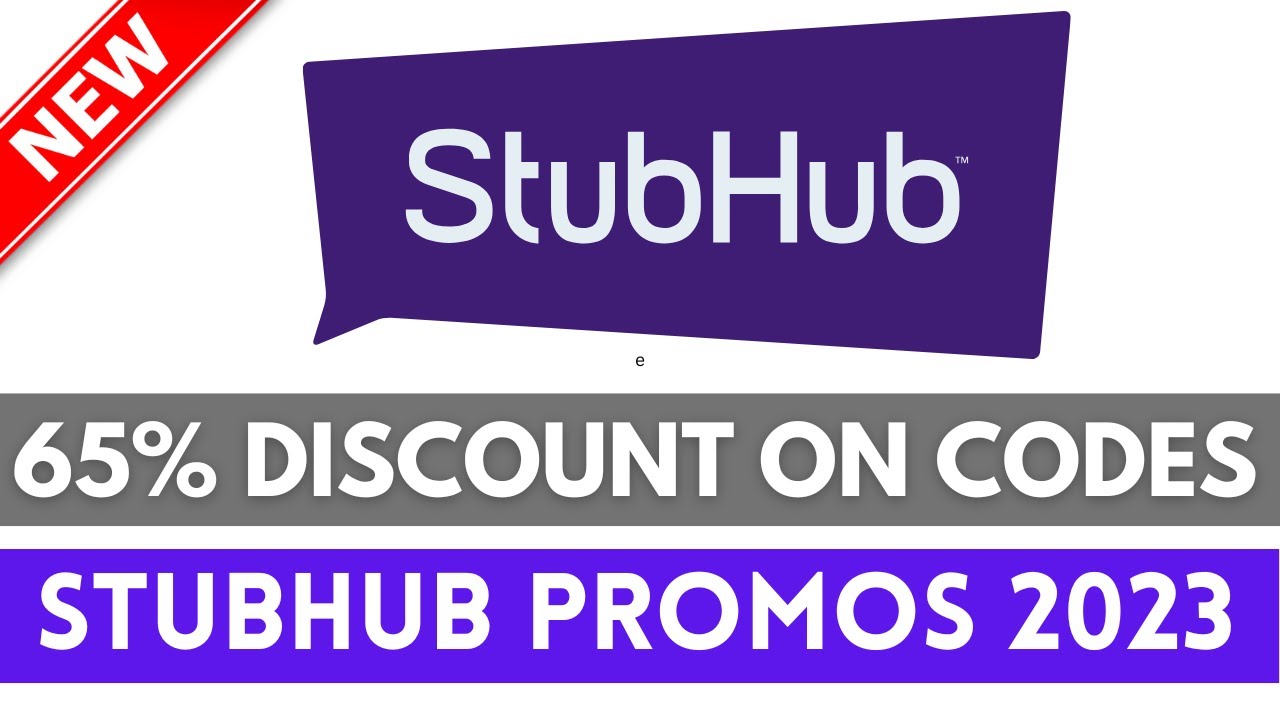 Stubhub Discount Code 2023 How To Find Stubhub Discount Code YouTube