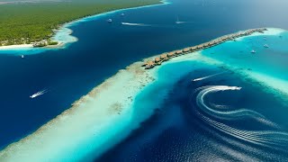 🏝 Paradise Found: Waldorf Astoria, Maldives. Luxury Resort with Beach Music