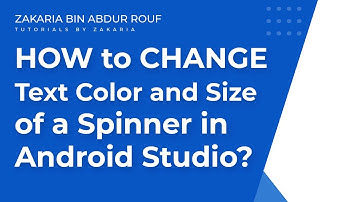 Android Studio Tutorial: How to Customize Spinner Text Color and Size in Just a Few Easy Steps