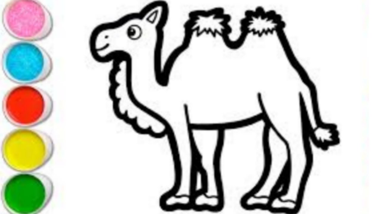 Camel Drawing,How to draw Camel 🐫 Step by Step ,Camel Drawing Easy for ...