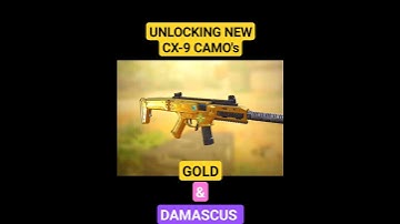 Unlocking Gold and Damascus Camo on CX-9 CODM Camo Mastery! #codmobile #cx9 #damascuscamo  #goldcamo