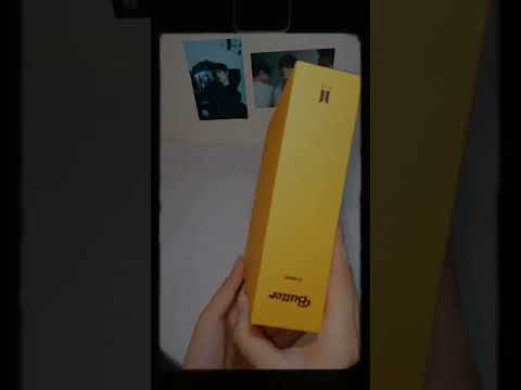 packing kpop merch: bts butter unsealed album cream version