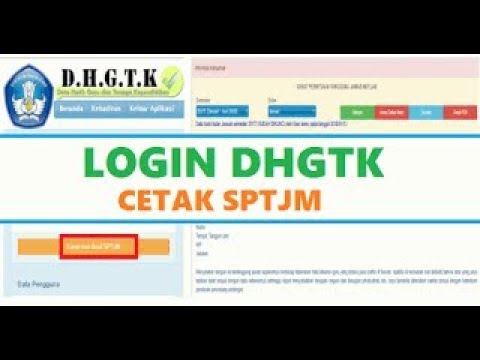 Cara Kunci Dan Cetak SPTJM di DHGTK, Absensi Online ~ Guru Wajib Tau