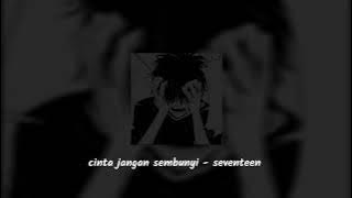 cinta jangan sembunyi ( speed up reverb ) - seventeen