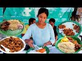 Cheapest RoadSide Unlimited Meals | Indian Street Food | #Meals #Vegmeals #NonVegMeals