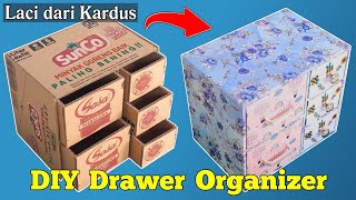 Tutorial Membuat Laci dari Kardus | DIY Drawer Organizer