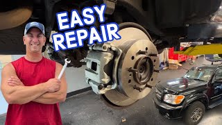 Toyota Sequoia 20012007 Rear Brake Rotor and Caliper Replacement