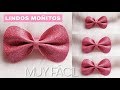 Lazos muy FÁCIL de HACER🎀🎀. How to make a hair Bow 😊👍