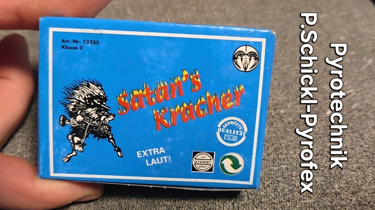 Satan's Kracher ( Art.- Nr. 13355 ) von Pyrotechnik P.Schickl-Pyrofex / 5x20er Packung Blitzkracher 