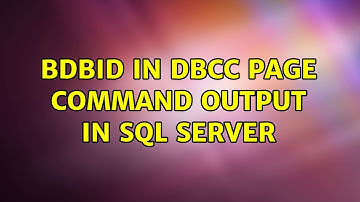 BDBID in DBCC PAGE command output in SQL Server