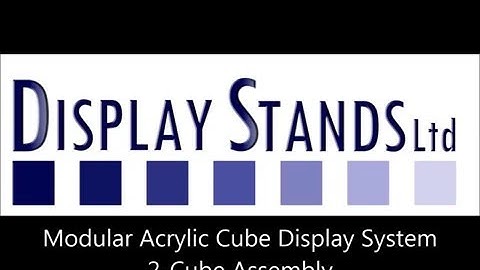 Modular Acrylic Cube Display System Assembly