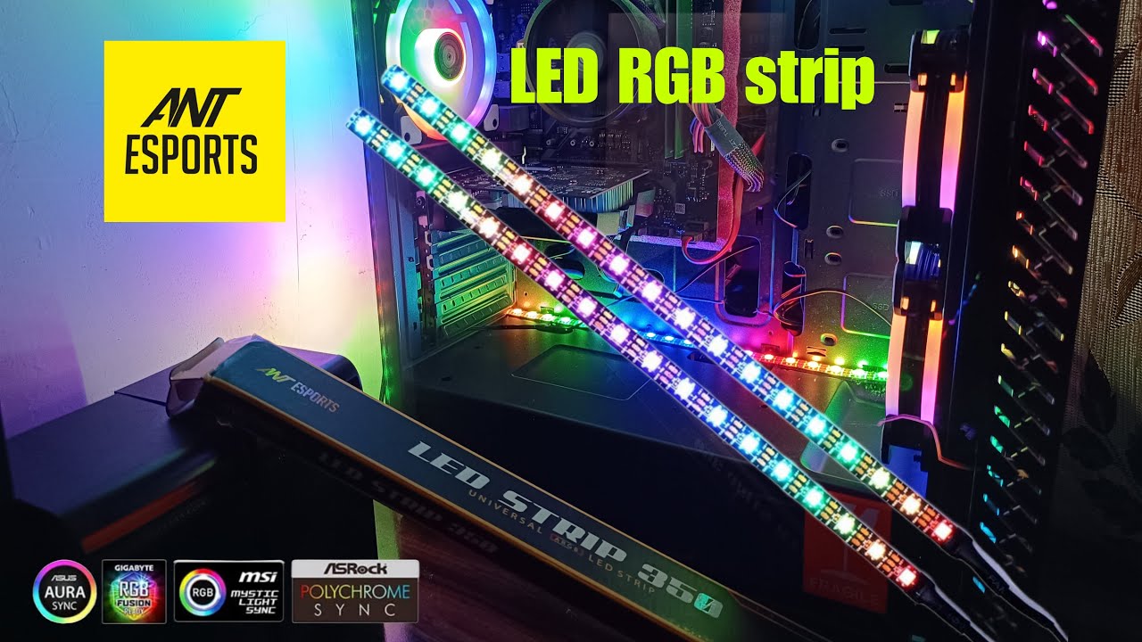 Ant Esports LED Strip 350 ARGB installation | ruchit57 - YouTube