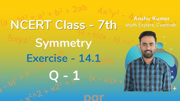 Class 7 Chapter 14 Ex 14.1 Q 1 Symmetry Maths NCERT CBSE