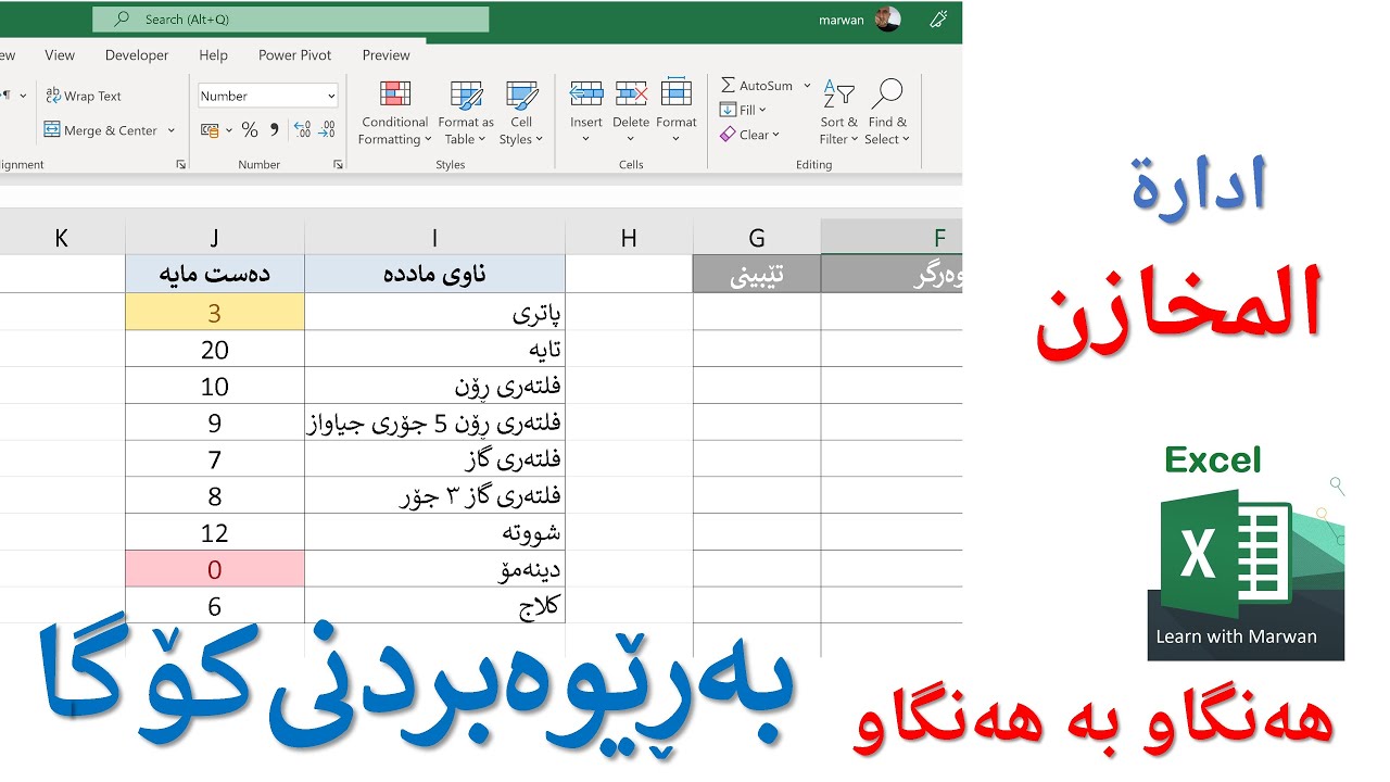 Warehouse (1) , بەڕێوەبردنی کۆگا - بەشی یەکەم ، ادارة المخازن - الجزء الاول