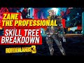 *INSANE* Zane "The Professional" Flynt Skill Tree Breakdown Official Borderlands 3