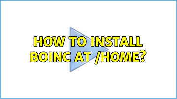 Ubuntu: How to Install boinc at /home?