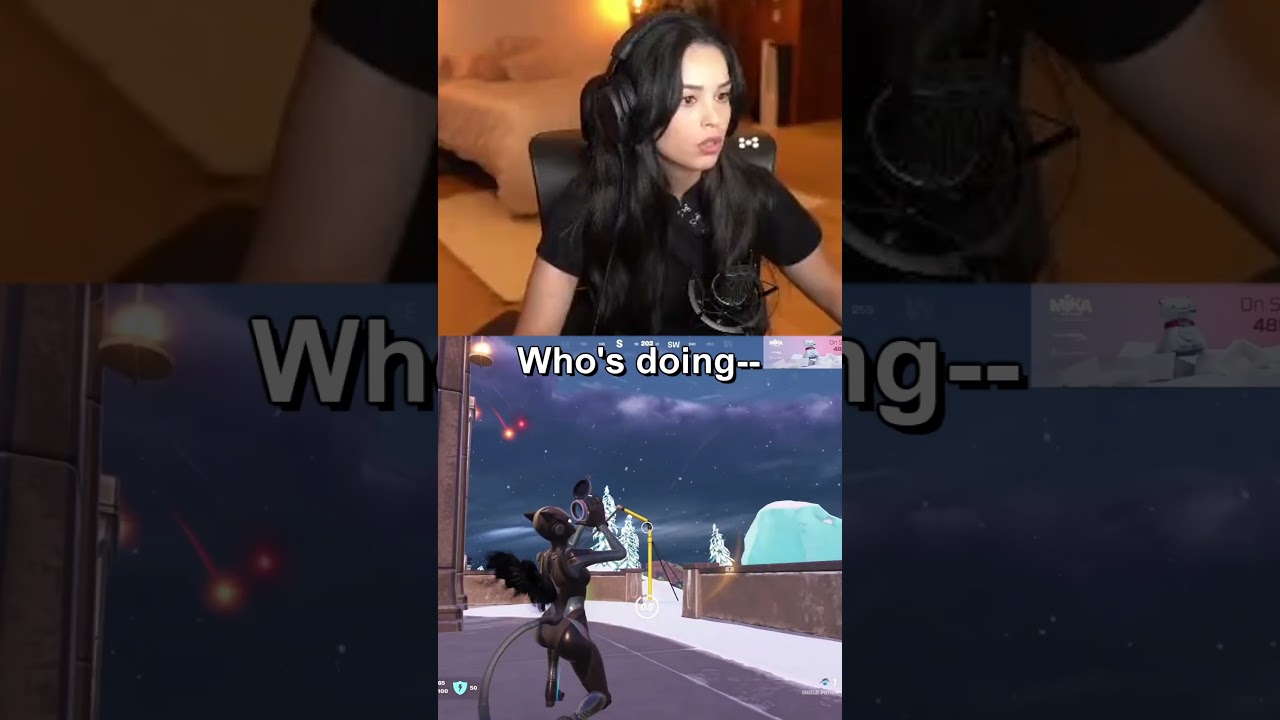 Valkyrae gets BAITED by an NPC on Fortnite