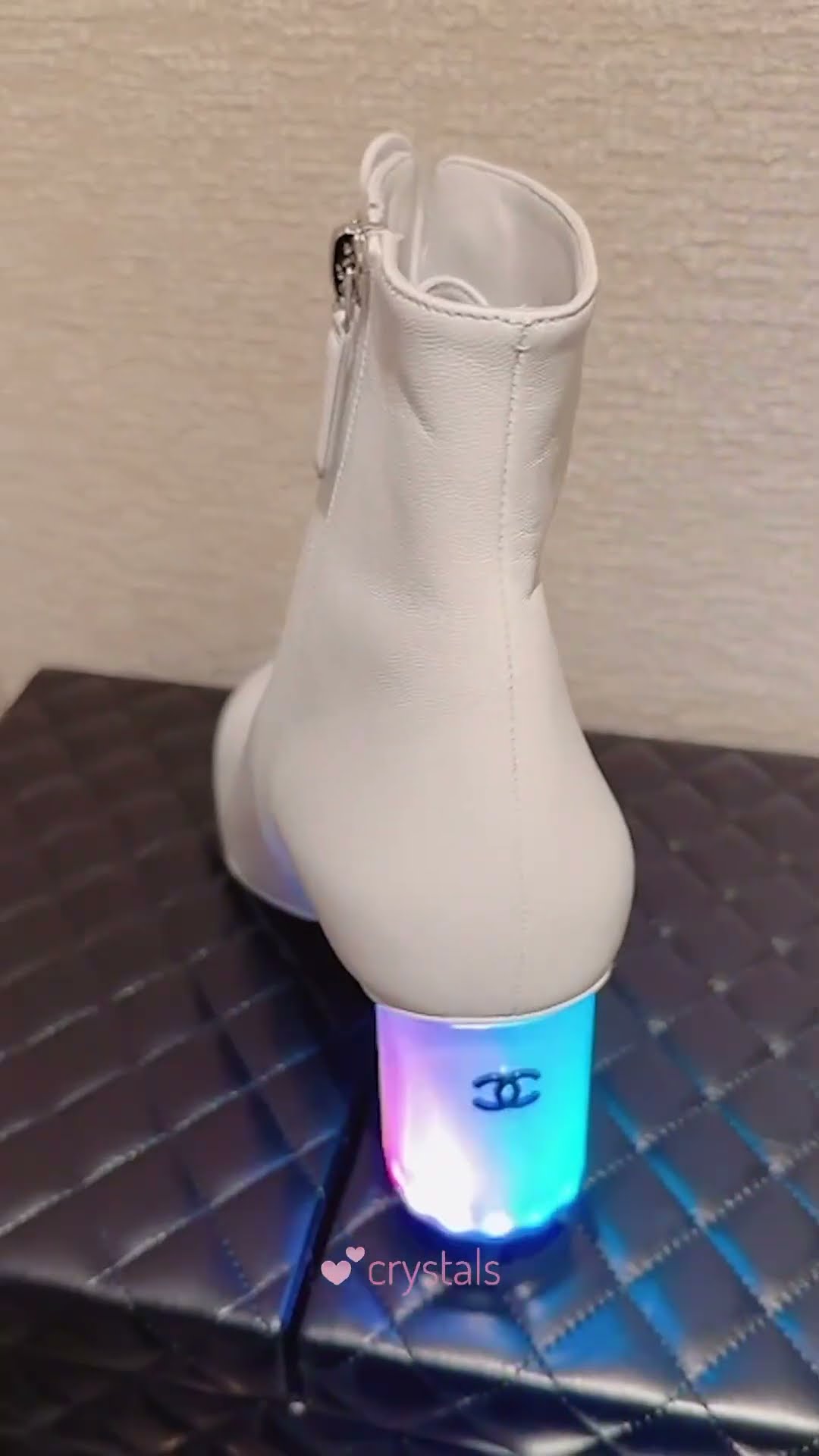 Chanel 24c lace up light up boots - YouTube