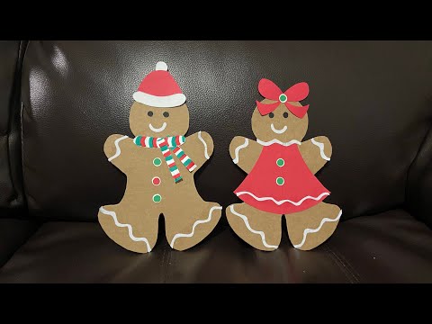 Video: Gingerbread Boy And Girl Craft | DIY Gingerbread man craft | Christmas Craft Ideas