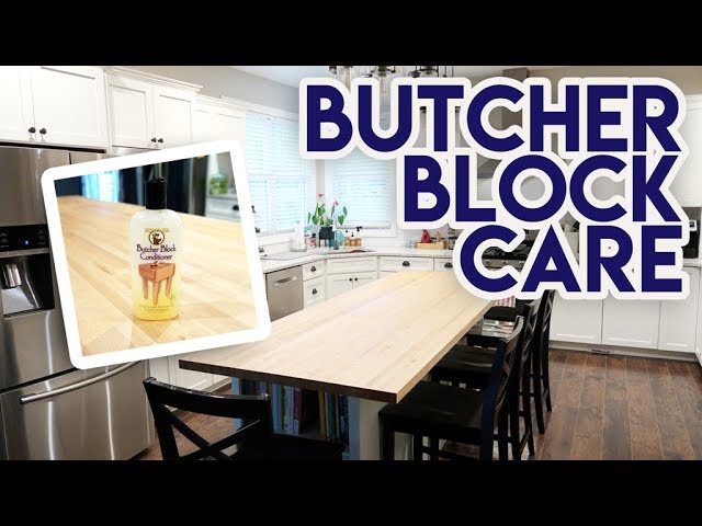 How To Refinish A Butcher Block Island or Countertop — Tyler Brown