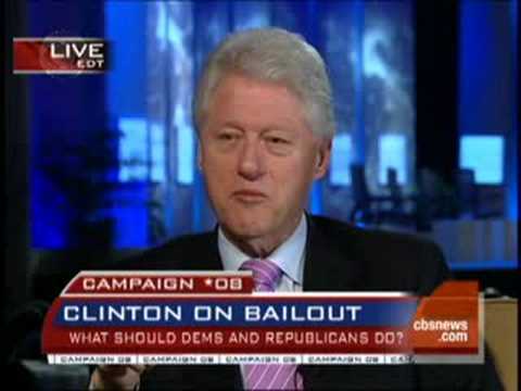 Bill Clinton On The Bailout