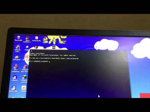 The exact win init blue screen