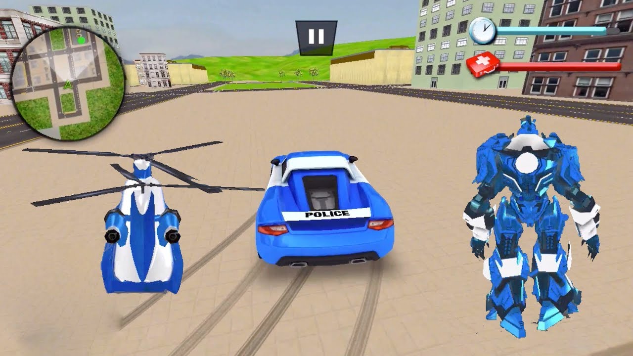 Us Police Robot Car Transporter Police Helicopter Game - Youtube