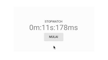 Membuat Aplikasi Stopwatch Sederhana dengan Flutter