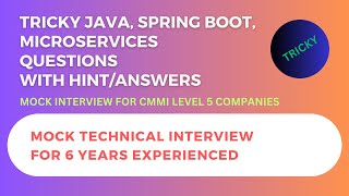 Tricky Java LIVE Interview | Java | Sprint Boot | Microservices