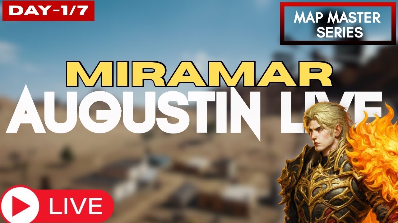 Map Master Series Day 1 🔥 MIRAMAR | BGMI Live 