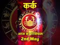 Today Horoscope कर्कट राशि [ Cancer ]  | Daily Horoscope 2nd May 2026