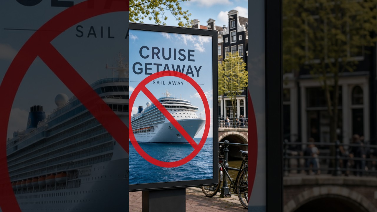 CRUISE AND TRAVEL ADS BANNED IN AMSTERDAM