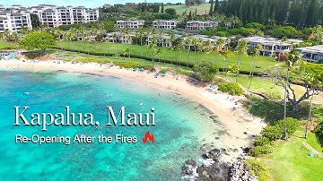 Kapalua, MAUI - Re-Opening after the FIRES