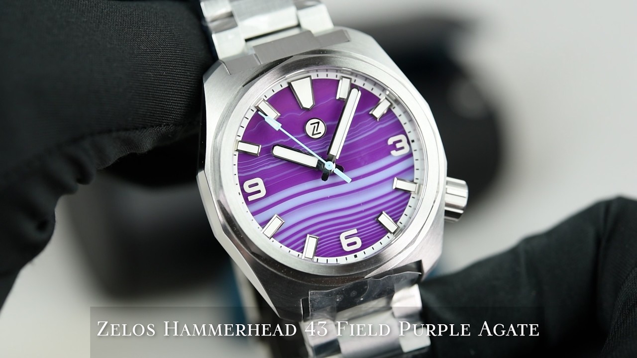 Zelos Hammerhead 43 Field Purple Agate - SeriousWatches.com