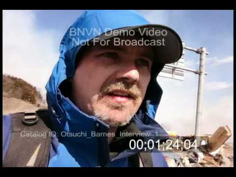 3/12/2011 Stock Footage, Brian Barnes Self Interview Clip - Day After Otsuchi Japan