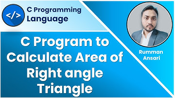 C Program to Calculate Area of Right angle Triangle