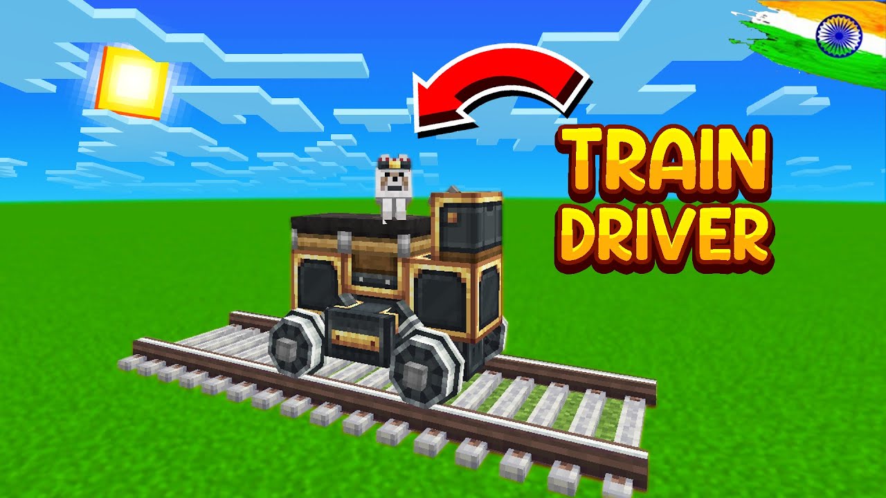 Working train in minecraft (hindi) - YouTube