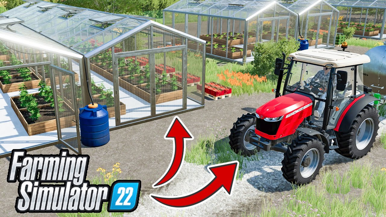FARMING SIMULATOR 22 GREENHOUSE AND ALPINE 3700 Massey Ferguson YouTube