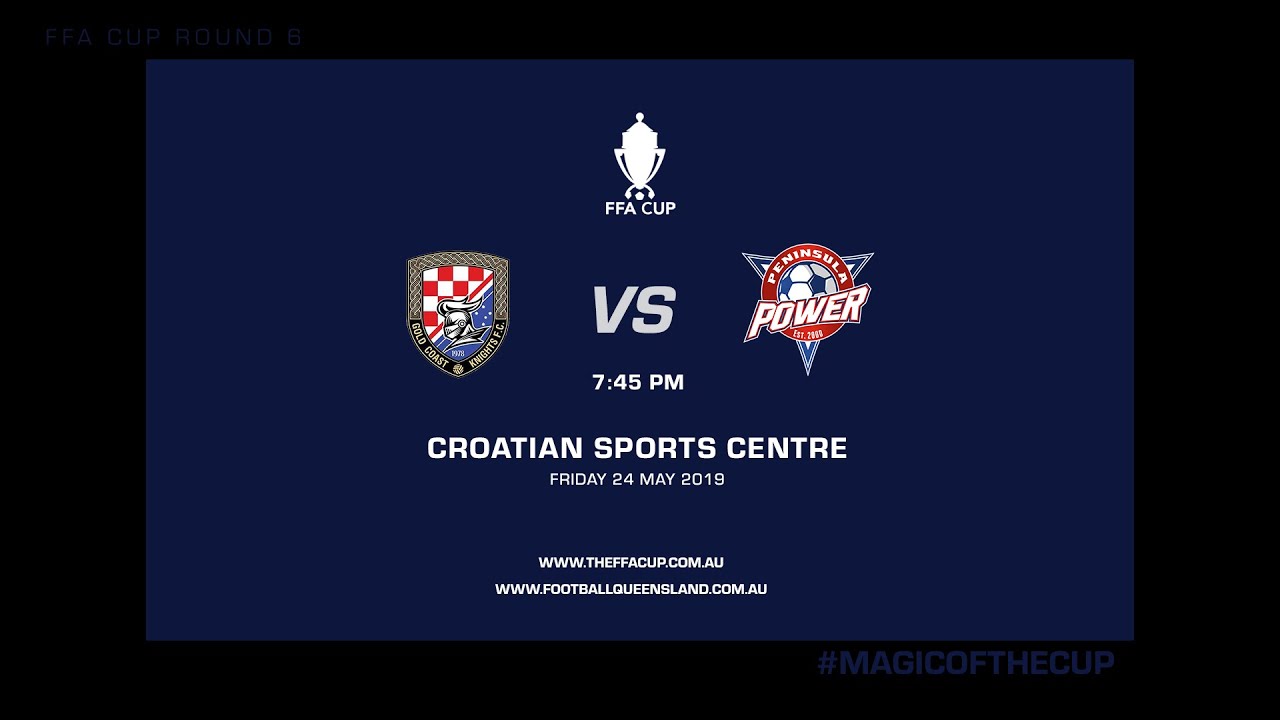 football score FFA Cup Round 6 - Gold Coast Knights vs. Peninsula Power Highlights