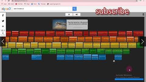 atari breakout google secret game GAMEPLAY by 7 moon lyrics